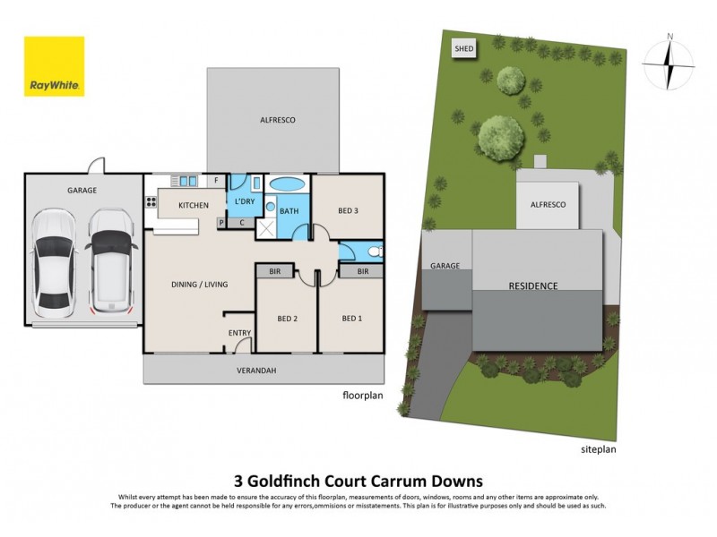 3 Goldfinch Court, Carrum Downs VIC 3201 Floorplan