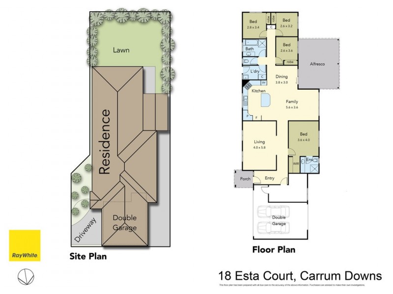 18 Esta Court, Carrum Downs VIC 3201 Floorplan