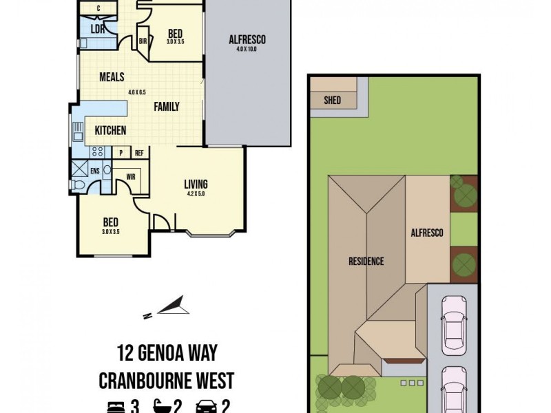 12 Genoa Way, Cranbourne West VIC 3977 Floorplan