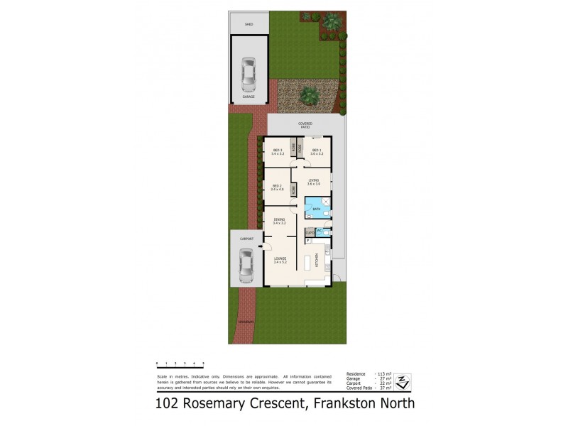 102 Rosemary Crescent, Frankston North VIC 3200 Floorplan