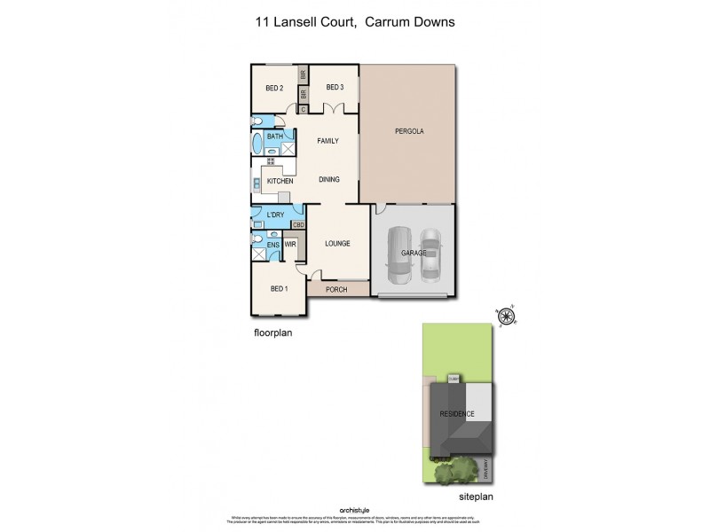 11 Lansell Court, Carrum Downs VIC 3201 Floorplan