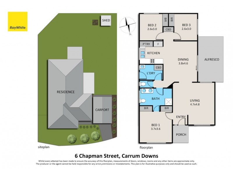 6 Chapman Street, Carrum Downs VIC 3201 Floorplan
