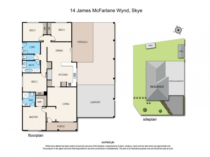 14 James McFarlane Wynd, Skye VIC 3977 Floorplan