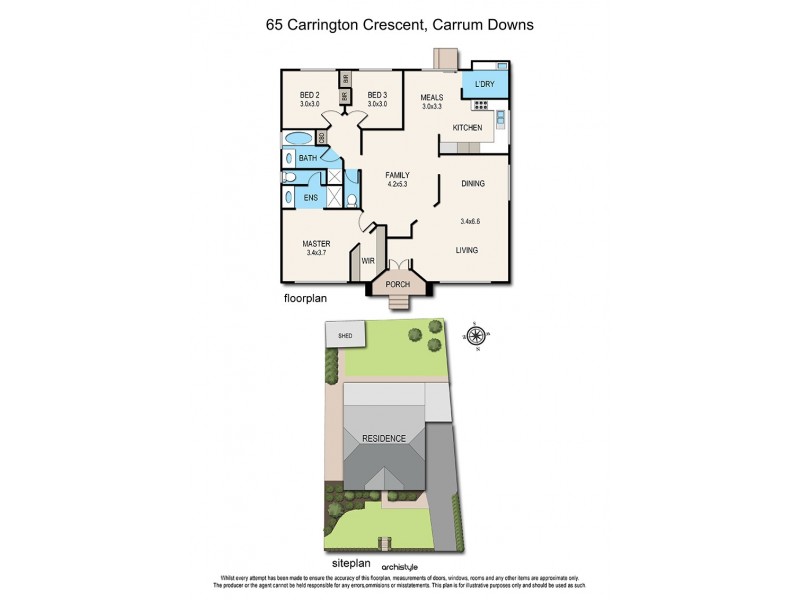 65 Carrington Crescent, Carrum Downs VIC 3201 Floorplan