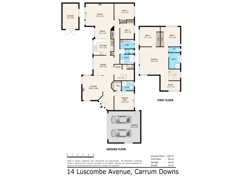 14 Luscombe Avenue, Carrum Downs VIC 3201 Floorplan