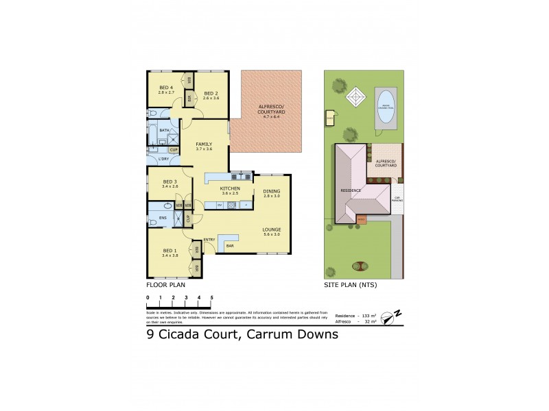 9 Cicada Court, Carrum Downs VIC 3201 Floorplan