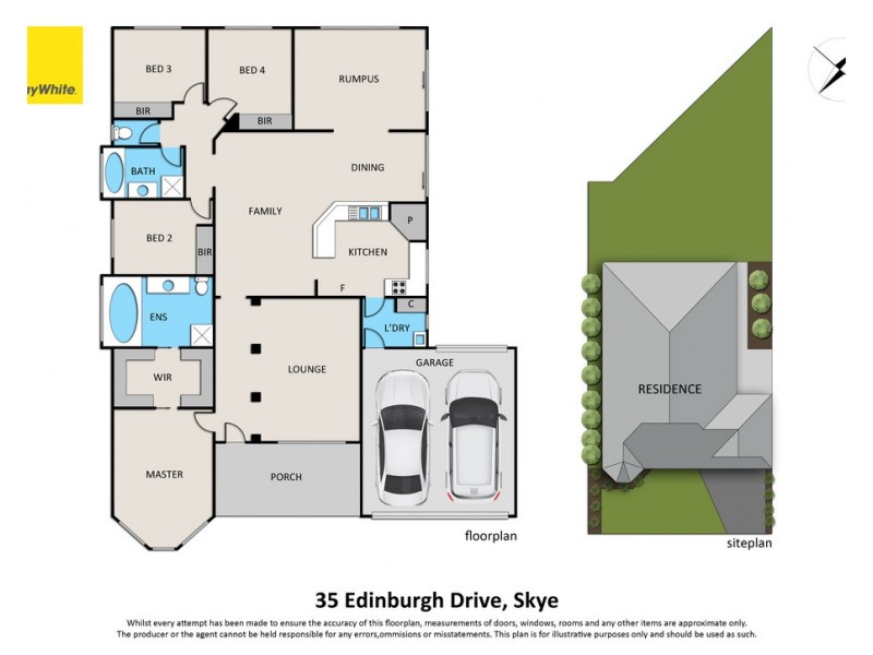 35 Edinburgh Drive, Skye VIC 3977 Floorplan