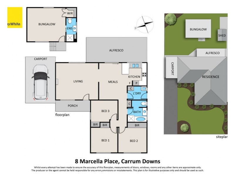 8 Marcella Place, Carrum Downs VIC 3201 Floorplan