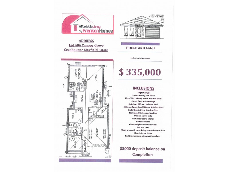 Lot 406 Canopy Grove, Cranbourne East VIC 3977