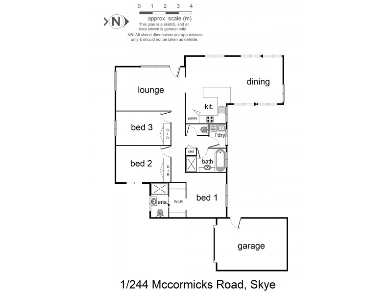 1/244 McCormicks Road, Skye VIC 3977 Floorplan