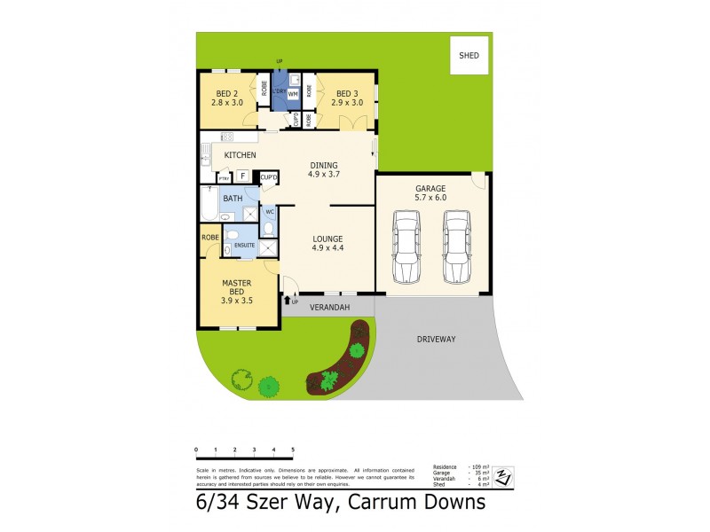6/34 Szer Way, Carrum Downs VIC 3201 Floorplan