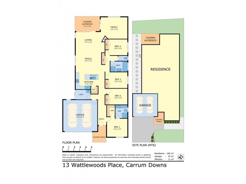 13 Wattlewoods Place, Carrum Downs VIC 3201 Floorplan