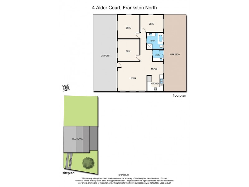 4 Alder Court, Frankston North VIC 3200 Floorplan