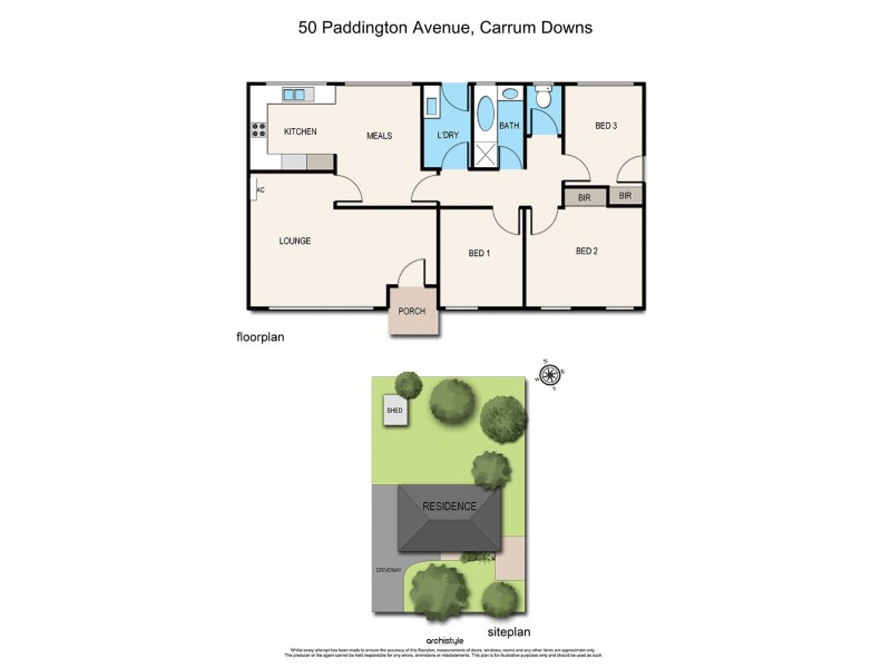 50 Paddington Avenue, Carrum Downs VIC 3201 Floorplan