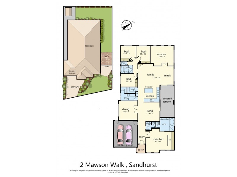 2 Mawson Walk, Sandhurst VIC 3977 Floorplan