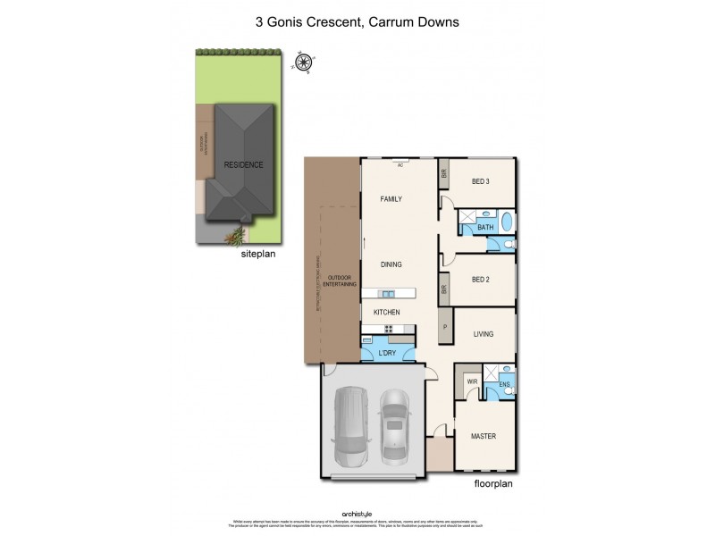 3 Gonis Crescent, Carrum Downs VIC 3201 Floorplan
