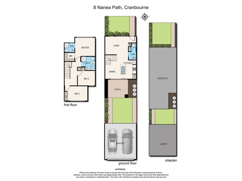 8 Nanea Path, Cranbourne VIC 3977 Floorplan
