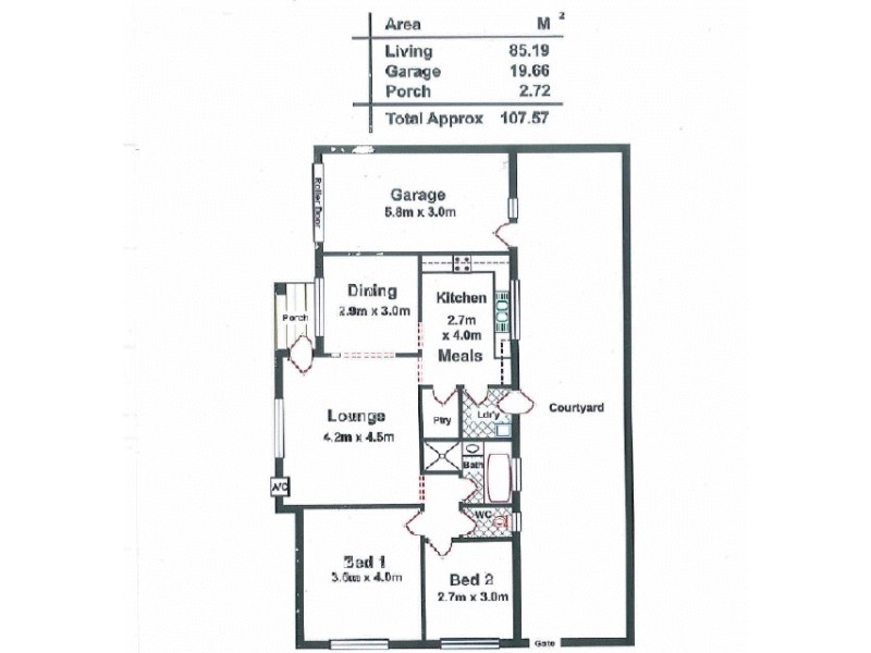 2/18 Elizabeth Street, Rosewater SA 5013 Floorplan