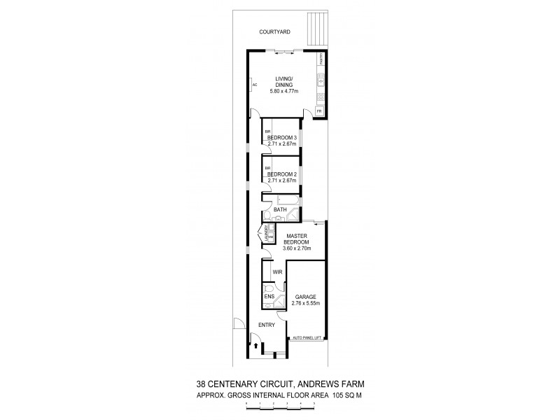 38 Centenary Circuit, Andrews Farm SA 5114 Floorplan