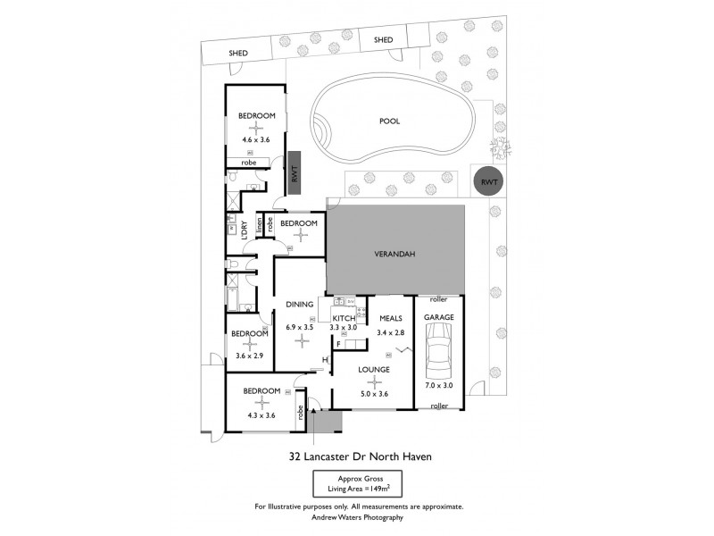 32 Lancaster Drive, North Haven SA 5018 Floorplan