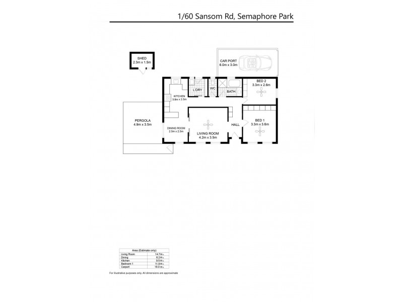 1/60 Sansom Road, Semaphore Park SA 5019 Floorplan