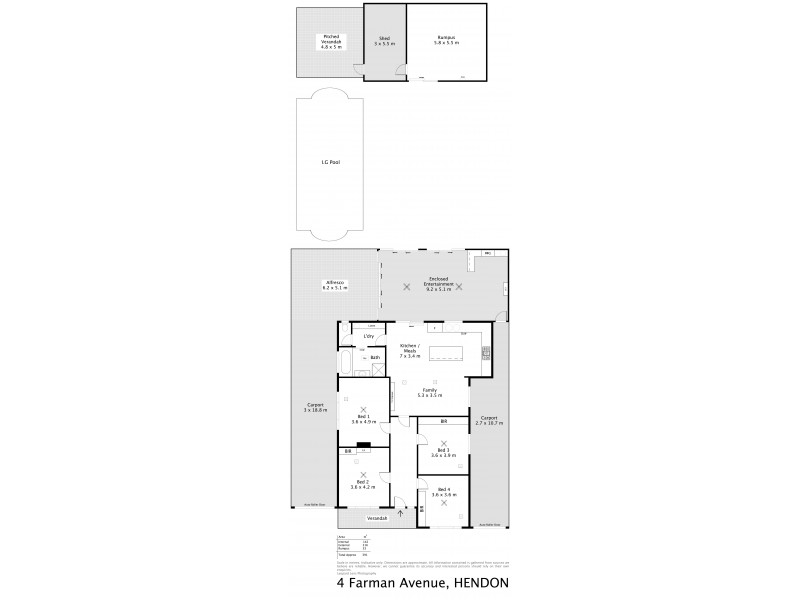 4 Farman Avenue, Hendon SA 5014 Floorplan