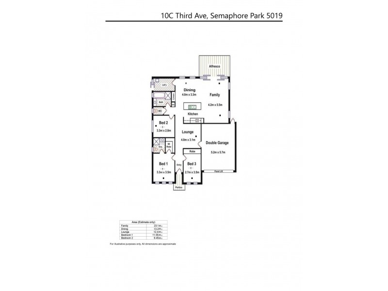 10c Third Avenue, Semaphore Park SA 5019 Floorplan