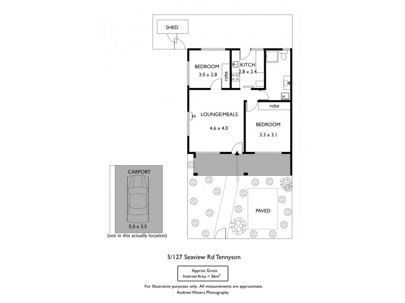5/127 Seaview Road, Tennyson SA 5022 Floorplan