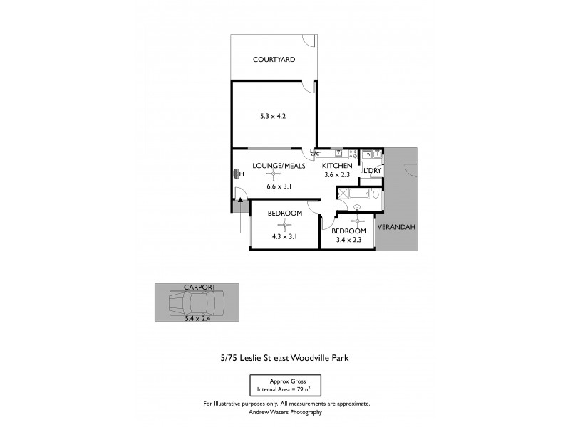 5/75 Leslie Street East, Woodville Park SA 5011 Floorplan