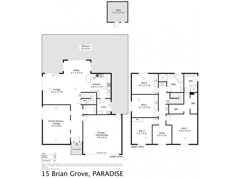 15 Brian Grove, Paradise SA 5075 Floorplan