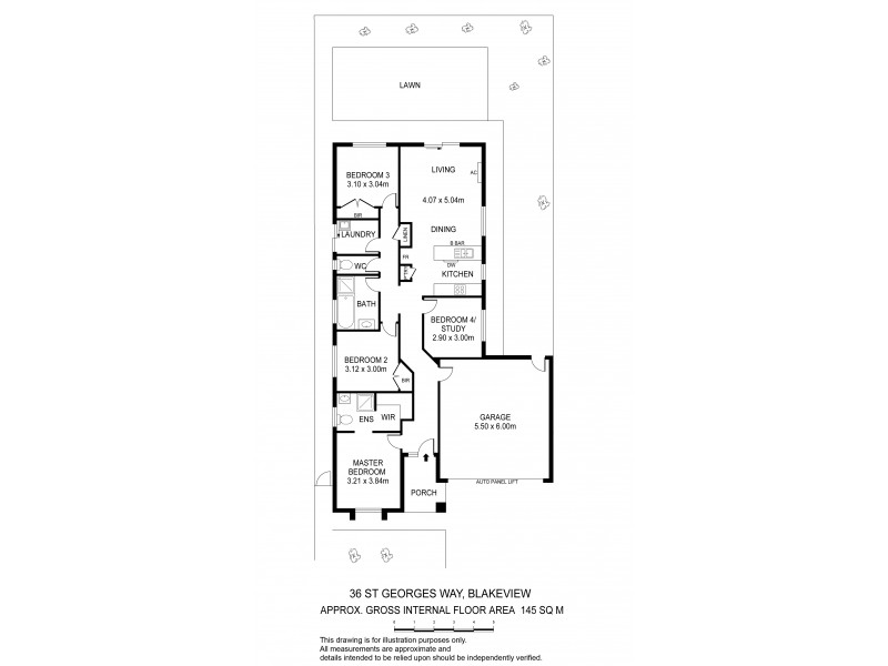 36 St Georges Way, Blakeview SA 5114 Floorplan