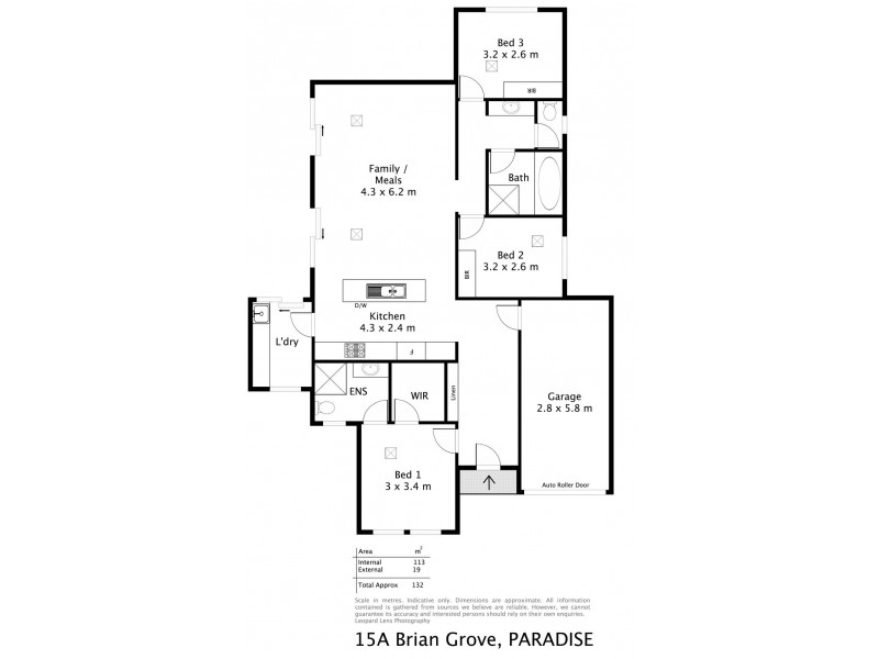 15A Brian Grove, Paradise SA 5075 Floorplan