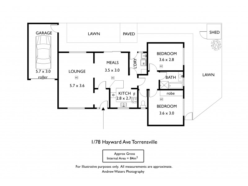 1/78 Hayward Avenue, Torrensville SA 5031 Floorplan