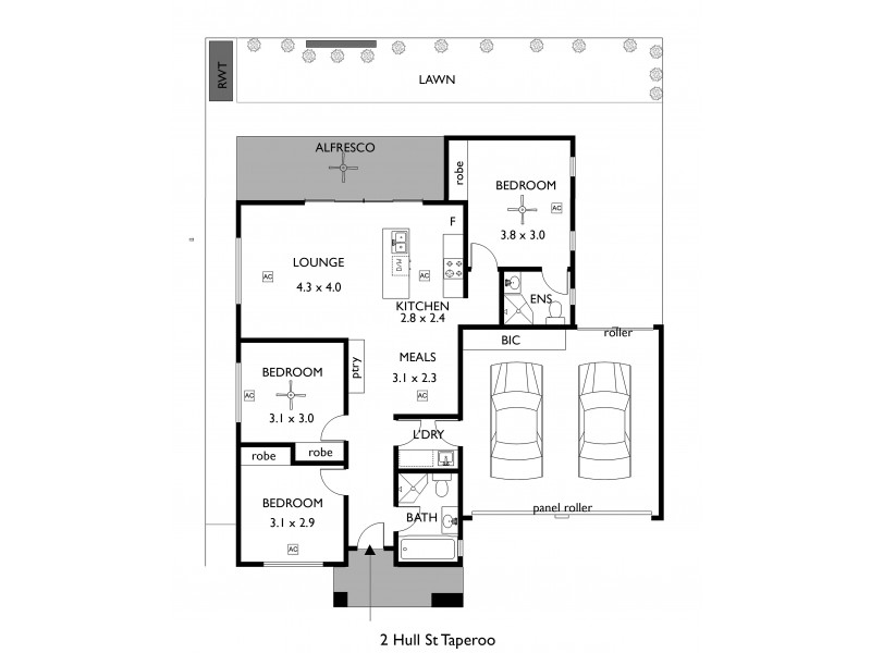 2 Hull Street, Taperoo SA 5017 Floorplan