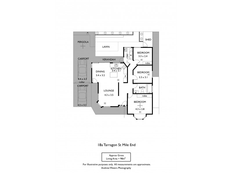 18A Tarragon Street, Mile End SA 5031 Floorplan