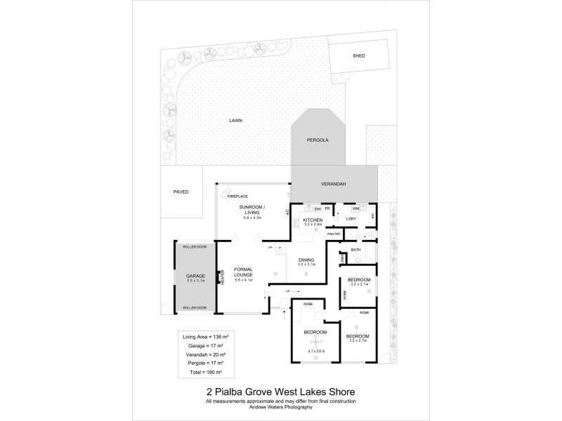 2 Pialba Grove, West Lakes Shore SA 5020 Floorplan
