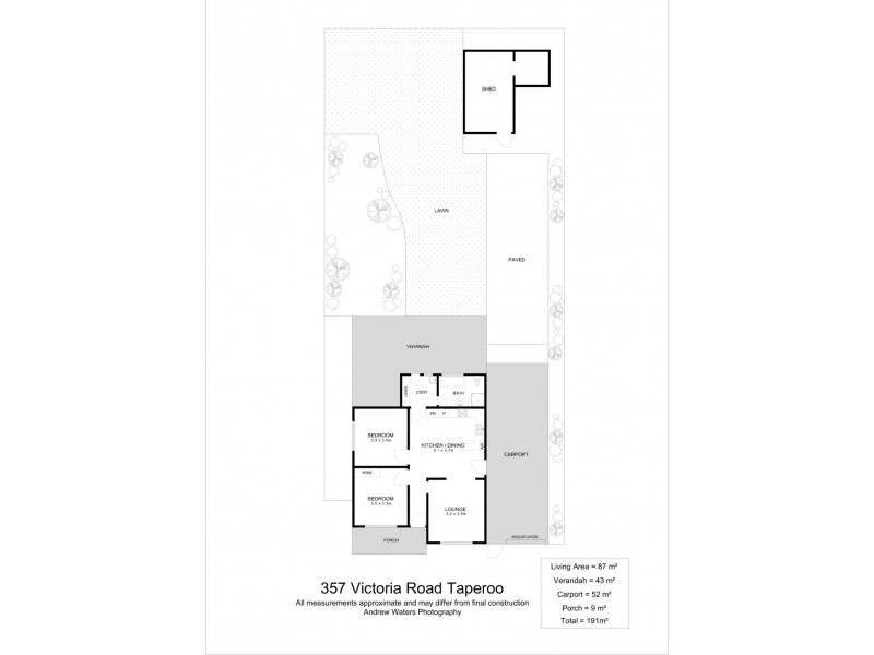 357 Victoria Road, Taperoo SA 5017 Floorplan