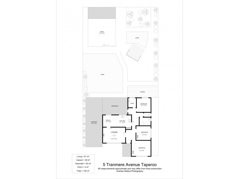 5 Tranmere Avenue, Taperoo SA 5017 Floorplan