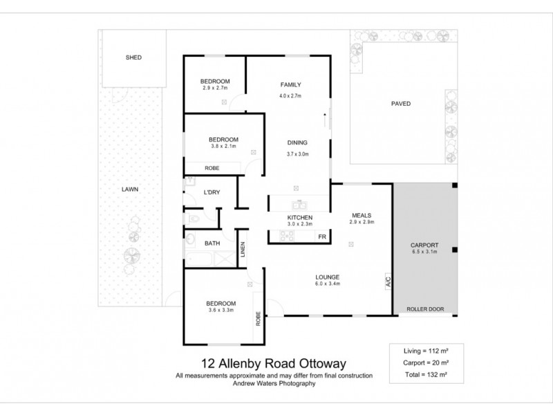 12 Allenby Road, Ottoway SA 5013 Floorplan