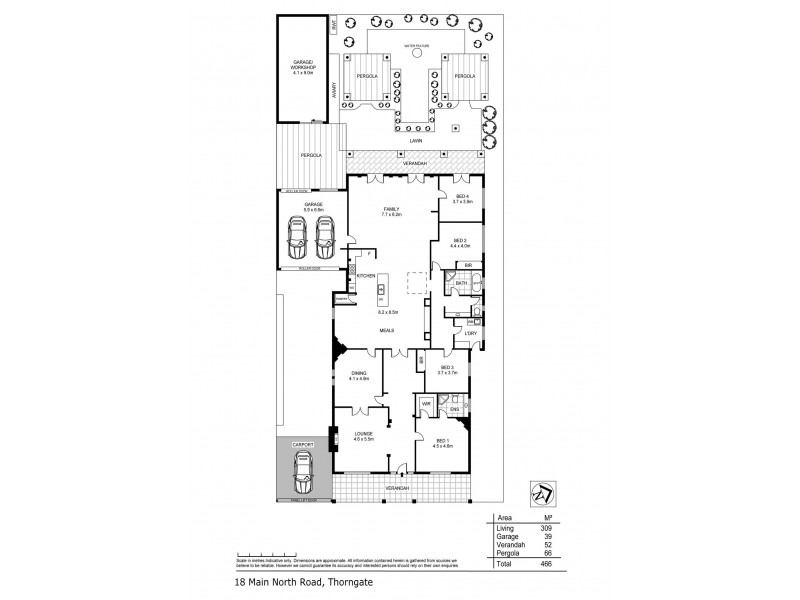18 Main North Road, Thorngate SA 5082 Floorplan