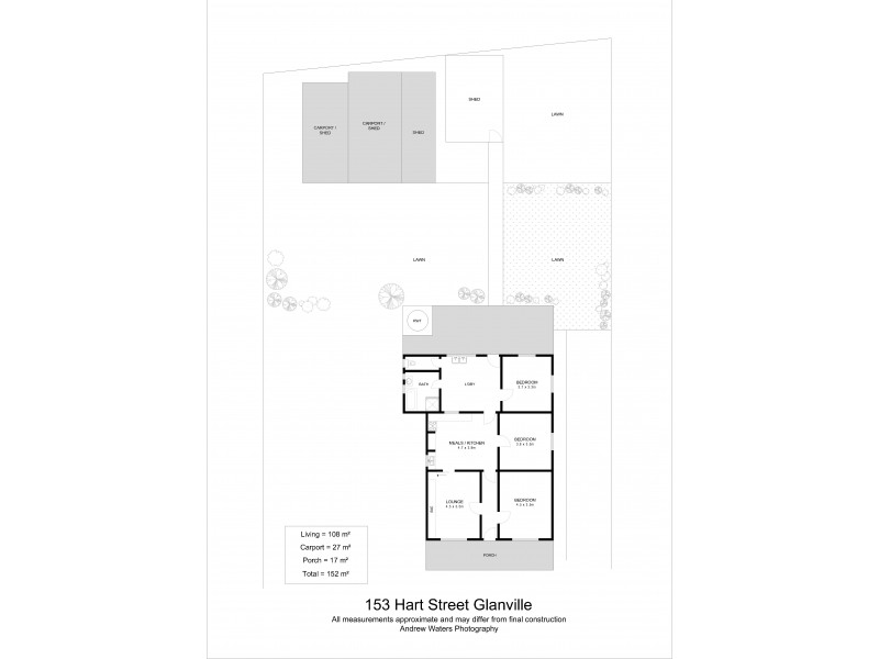 153 Hart Street, Glanville SA 5015 Floorplan