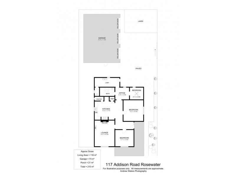 117 Addison Road, Rosewater SA 5013 Floorplan