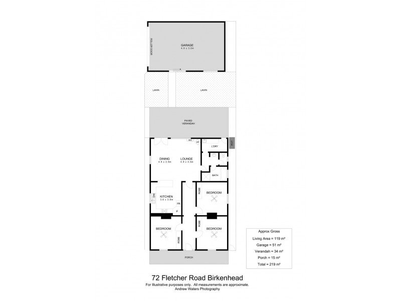 72 Fletcher Road, Birkenhead SA 5015 Floorplan