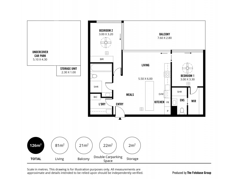 303/2 The Pinery, West Lakes SA 5021 Floorplan