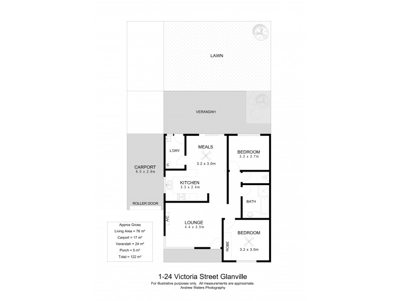 1/24 Victoria Street, Glanville SA 5015 Floorplan