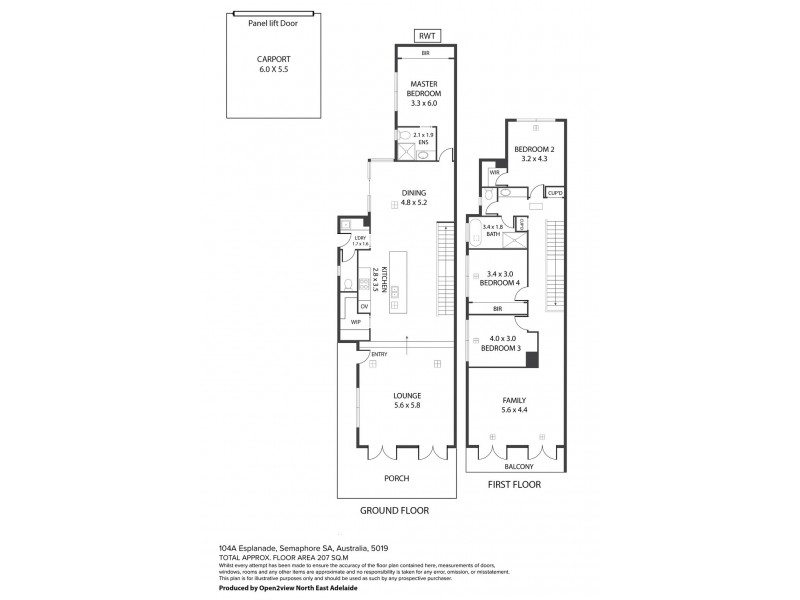 104a Esplanade, Semaphore SA 5019 Floorplan