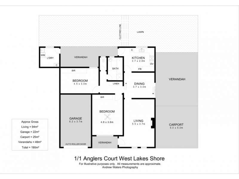 1/1 Anglers Court, West Lakes Shore SA 5020 Floorplan