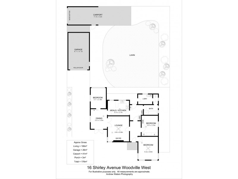 16 Shirley Avenue, Woodville West SA 5011 Floorplan