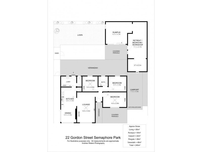 22 Gordon Street, Semaphore Park SA 5019 Floorplan