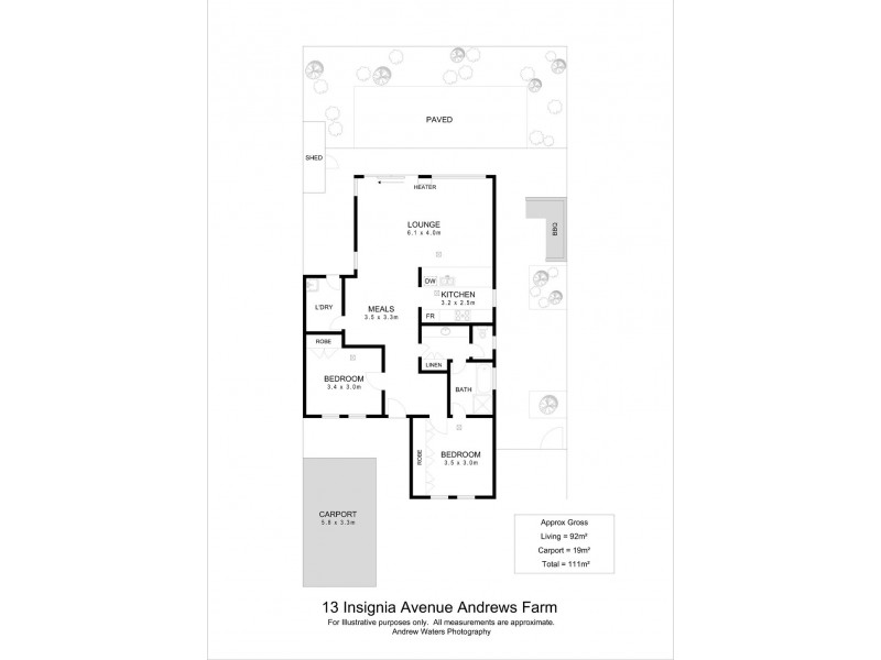 13 Insignia Avenue, Andrews Farm SA 5114 Floorplan